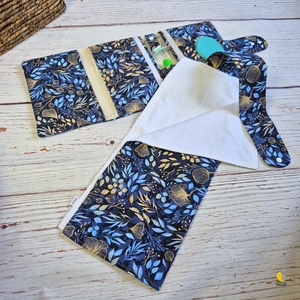 Maxi pelenkatartó táska - Gingko - baba - mama - pelenkázó, babafürdető kellékek - pelenkázó neszeszer, pelenkatartó - Meska.hu