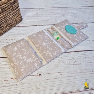 Maxi pelenkatartó táska - Mezei virágok - baba - mama - pelenkázó, babafürdető kellékek - pelenkázó neszeszer, pelenkatartó - Meska.hu