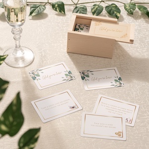 Wedding Party Game (Glad you're here!) - Green, Esküvő, Emlék & Ajándék, Köszönőajándék, Famegmunkálás, Fotó, grafika, rajz, illusztráció, MESKA