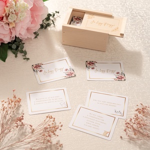 Esküvői partijáték - 50 lap - Rózsaszín hátlappal, Esküvő, Emlék & Ajándék, Köszönőajándék, Famegmunkálás, Fotó, grafika, rajz, illusztráció, MESKA