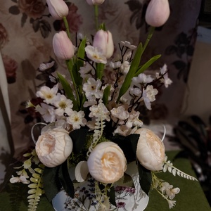 Tavaszi tál - ünnepi díszek, dekorációk - húsvéti díszek és dekorációk - húsvéti asztaldíszek - Meska.hu