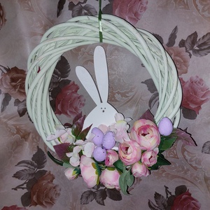 Tavaszi ajtódísz - ünnepi díszek, dekorációk - húsvéti díszek és dekorációk - húsvéti ajtódísz, kopogtató - Meska.hu