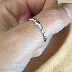 Csavart ezüst gyűrű 54-es méret, Ékszer, Gyűrű, Kerek gyűrű, Ötvös, MESKA