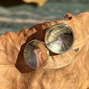 Aranyozott ezüst fülbevaló - ékszer - fülbevaló - fülékszer - Meska.hu