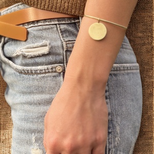 Aranyozott sárgaréz karperec , Ékszer, Karkötő, Karperec, Ötvös, MESKA