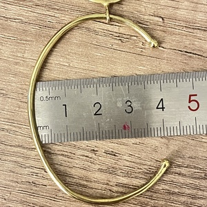 Aranyozott sárgaréz karperec  - ékszer - karkötő - karperec - Meska.hu