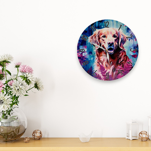 Golden Retriever Falióra - otthon & életmód - dekoráció - fali és függő dekoráció - falióra & óra - Meska.hu