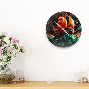 Tengeri vihar - Hajós Falióra - otthon & életmód - dekoráció - fali és függő dekoráció - falióra & óra - Meska.hu