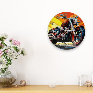 Retro Motoros Falióra - otthon & életmód - dekoráció - fali és függő dekoráció - falióra & óra - Meska.hu