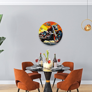 Retro Motoros Falióra - otthon & életmód - dekoráció - fali és függő dekoráció - falióra & óra - Meska.hu