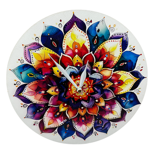 Mandala Falióra, Otthon & Életmód, Dekoráció, Fali és függő dekoráció, Falióra & óra, Famegmunkálás, Festett tárgyak, MESKA