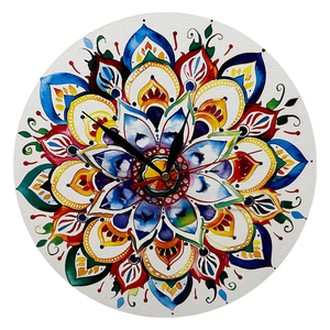 Mandala Falióra, Otthon & Életmód, Dekoráció, Fali és függő dekoráció, Falióra & óra, Famegmunkálás, Festett tárgyak, MESKA