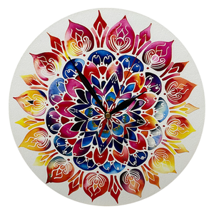 Mandala Falióra, Otthon & Életmód, Dekoráció, Fali és függő dekoráció, Falióra & óra, Famegmunkálás, Festett tárgyak, MESKA