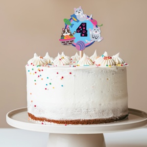 Cicás torta beszúró, színes topper, fából, számos, Otthon & Életmód, Konyhafelszerelés, tálalás, Sütés, főzés, Sütidísz, Famegmunkálás, Festett tárgyak, MESKA