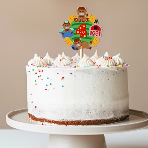 Farmos torta beszúró, színes topper, fából, számos, Otthon & Életmód, Konyhafelszerelés, tálalás, Sütés, főzés, Sütidísz, Famegmunkálás, Festett tárgyak, MESKA