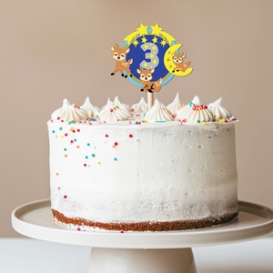 Bambis torta beszúró, színes topper, fából, számos, Otthon & Életmód, Konyhafelszerelés, tálalás, Sütés, főzés, Sütidísz, Famegmunkálás, Festett tárgyak, MESKA