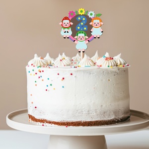 Bárányos torta beszúró, színes topper, fából, számos, Otthon & Életmód, Konyhafelszerelés, tálalás, Sütés, főzés, Sütidísz, Famegmunkálás, Festett tárgyak, MESKA