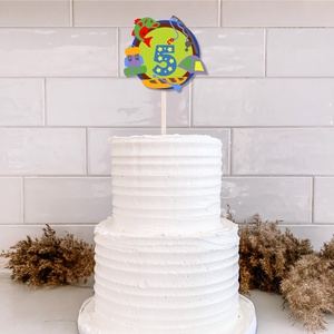 Kempinges torta beszúró, színes topper, fából, számos - otthon & életmód - konyhafelszerelés, tálalás - sütés, főzés - sütidísz - Meska.hu