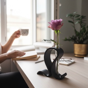 Designer váza, kémcsővel - otthon & életmód - virágdekoráció - virágtartó - váza - Meska.hu