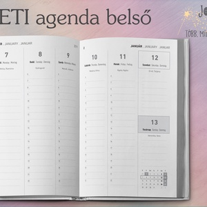 Határidőnapló/agenda egyedi borítóval - saját fotóval, felirattal - A/5 méretű heti vagy napi beosztású -  - Meska.hu