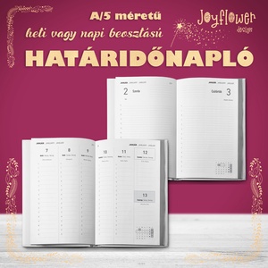 Határidőnapló/agenda skandináv stílusú borítóval - A/5 méretű heti vagy napi beosztású -  - Meska.hu