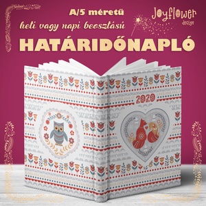 Határidőnapló/agenda skandináv stílusú borítóval - A/5 méretű heti vagy napi beosztású -  - Meska.hu