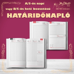 Határidőnapló/agenda egyedi borítóval - saját fotóval, felirattal - A/5 méretű napi vagy B/5-ös heti beosztású - otthon & életmód - papír, írószer - jegyzetfüzet & napló - Meska.hu