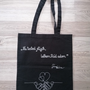 Ha tested fázik József Attila vászontáska - táska & tok - bevásárlás & shopper táska - shopper, textiltáska, szatyor - Meska.hu Ha tested fázik József Attila vászontáska - táska & tok - bevásárlás & shopper táska - shopper, textiltáska, szatyor - Meska.hu