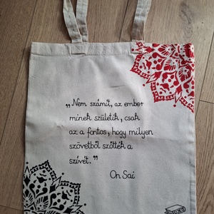 Vágymágusok idézetes hosszúfülű vászontáska - Meska.hu