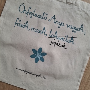 Önfejlesztő Anya vászontáska, Táska & Tok, Bevásárlás & Shopper táska, Shopper, textiltáska, szatyor, Mindenmás, MESKA