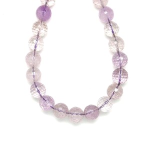 Ametiszt fazettált golyó 12mm ékszerkészítő alapanyag (füzér), Kellékek & szerszámok, Ásvány alapanyag, Ásványfüzér, , MESKA