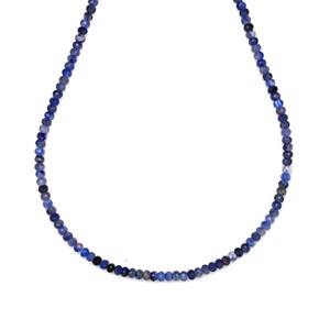 Szodalit fazettált korong 2,5x2mm ékszerkészítő alapanyag (füzér), Kellékek & szerszámok, Ásvány alapanyag, Ásványfüzér, , MESKA