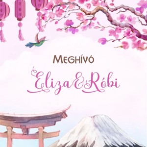Esküvői meghívó japán többféle mintával - esküvő - meghívó & kártya - meghívó - Meska.hu