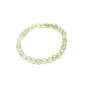 Prehnit golyó karkötő 6mm, Ékszer, Karkötő, Ásványkarkötő, , MESKA