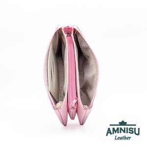 Rózsaszín - nyomott mintás egyenes swarovski köves női pénztárca G4020-4021 -  - Meska.hu