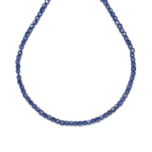 Cirkon fazettált acélkék kocka 2x2mm  ékszerkészítő alapanyag (füzér), Kellékek & szerszámok, Ásvány alapanyag, Ásványfüzér, , MESKA