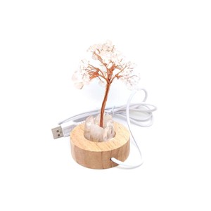 Lámpa fa talpas USB hegyikristály életfa 6cm, Kellékek & szerszámok, Ásvány alapanyag, Ásvány lámpa, , MESKA