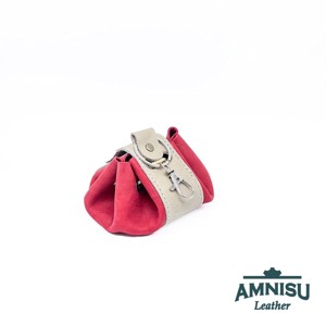 Szürke - gyűrt piros bőr mini 2in1 szütyő és kockatálca N8014-5011 - játék & sport - táblajáték és kártyajáték - társasjátékok - dobókocka - Meska.hu