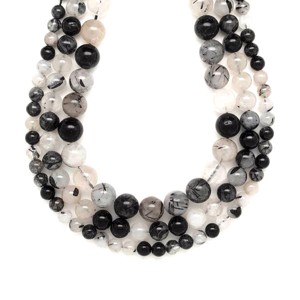 Turmalinkvarc golyó 8mm � ékszerkészítő alapanyag (füzér), Kellékek & szerszámok, Ásvány alapanyag, Ásványfüzér, , MESKA