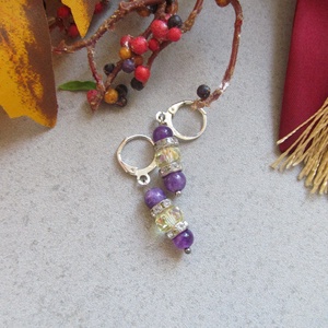 Ametiszt Álomfény � Kézzel Készült Ezüst Fülbevaló - Meska.hu