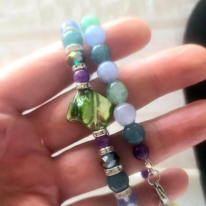 Kristályhármas Szett � Ametiszt, Aventurin és Akvamarin elegáns  ásványékszer szett - ékszer - ékszerszett - Meska.hu