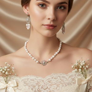 Vintage Álom � Kézzel Készült Virágos Ékszerkompozíció - ékszer - ékszerszett - Meska.hu