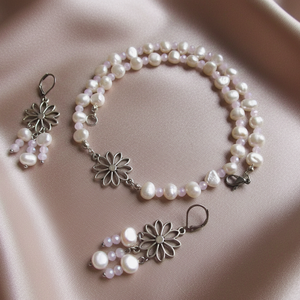 Vintage Álom � Kézzel Készült Virágos Ékszerkompozíció, Ékszer, Ékszerszett, Ékszerkészítés, MESKA