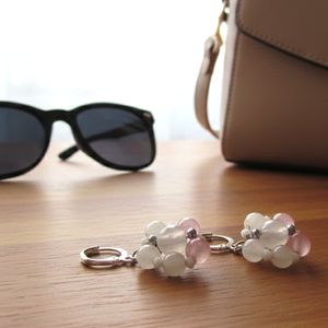 Flora Silver Edition � Achát és Hematit Virágfülbevaló 925-ös Ezüsttel  - ékszer - fülbevaló - lógó fülbevaló - Meska.hu