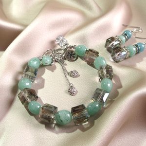 Zöld Aventurin Energiája � Rozsdamentes Acél Ékszer Szett � Ajándék, Ami Örökké Tart, Ékszer, Ékszerszett, , MESKA