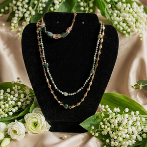 Zöld Erdők Varázsa  Szíves ékszerszett díszcsomagolással Indiai achát ékszer szett - ékszer - ékszerszett - Meska.hu