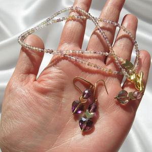 Lélekegyensúly � Különleges Fluorit és Hematit Ékszerek Ajándék Dísztasakban - ékszer - ékszerszett - Meska.hu