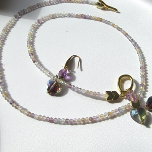 Lélekegyensúly � Különleges Fluorit és Hematit Ékszerek Ajándék Dísztasakban - ékszer - ékszerszett - Meska.hu