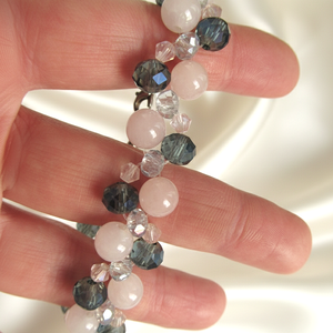 Romantikus Rózsakvarc Ásvány Karkötő � A Szeretet és Nyugalom Ékszere - ékszer - karkötő - ásványkarkötő - Meska.hu