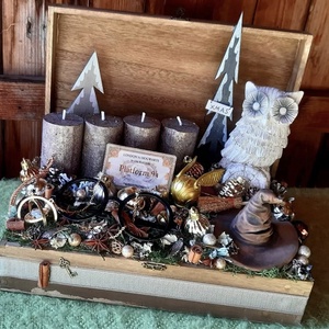 Harry Potter adventi ládika - karácsony - adventi díszek - adventi asztaldísz - Meska.hu